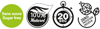Instant zwarte thee met munt en zonder suiker - 60 stuks